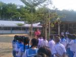 ผู้อำนวยการสถานศึกษา พบปะนักเรียนวันปิดภาคเรียน ประจำปีการศึ