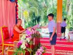 จัดพิธีมอบประกาศนียบัตร ผู้สอบผ่านธรรมศึกษา ชั้นตรี-ชั้นโท